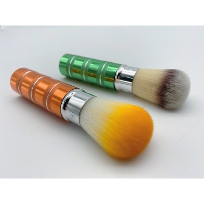 New Design Flexible Travel Blush Round Facial Contour Highlighter Brush